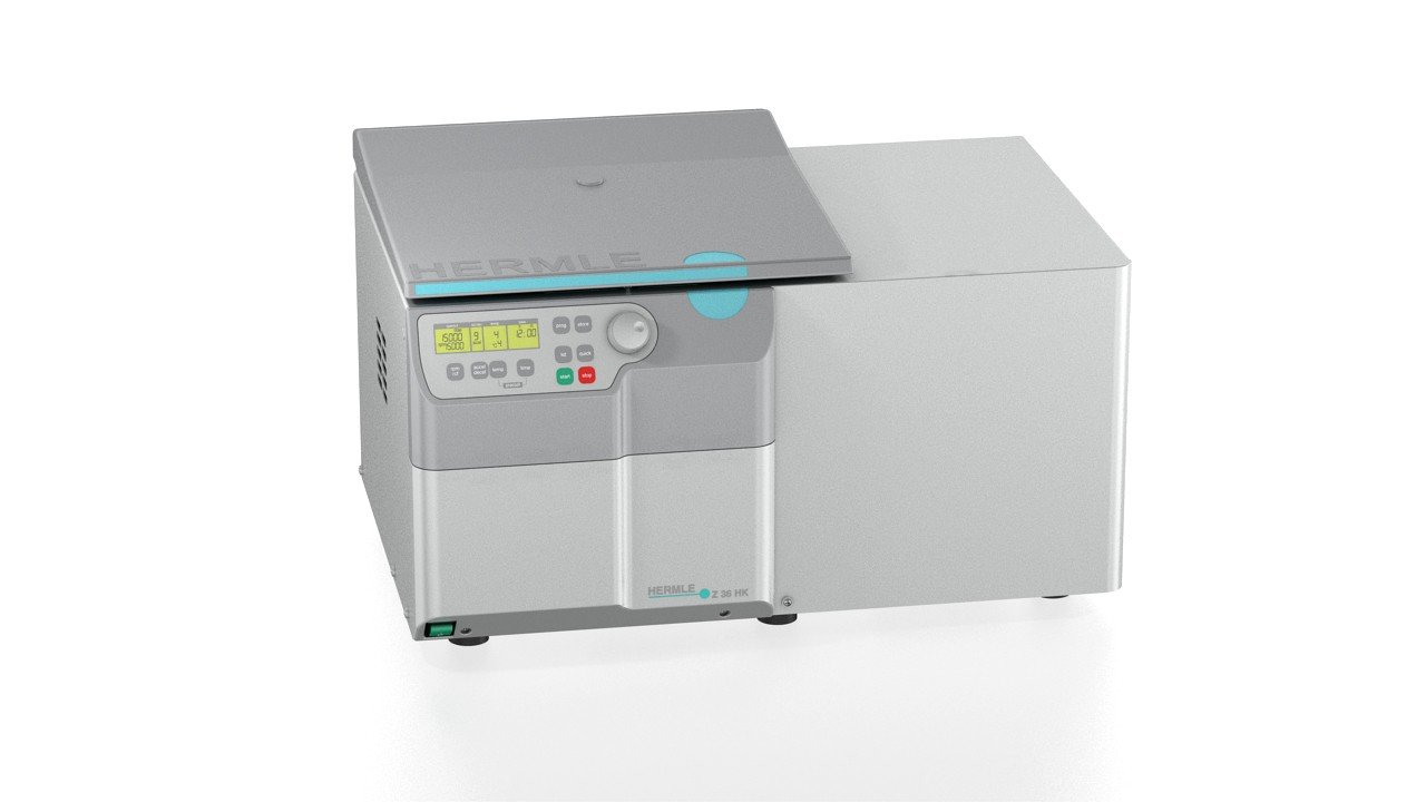 Hermle Z 36HK  Table Top High Speed Centrifuge ,  Max Speed 30,000 rpm, Max RCF 65,395 xg, 6 x 250ml Max Volume, 230 V / 50 - 60 Hz / 240 W