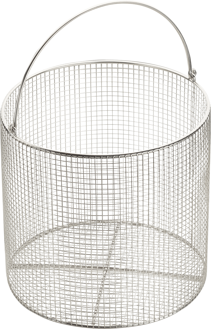 Certoclav 1300149 Wire Basket With Handle, Stainless Steel 25cm ø, Height 23.5cm , Fits Models Classic, Multicontrol 2 And Connect