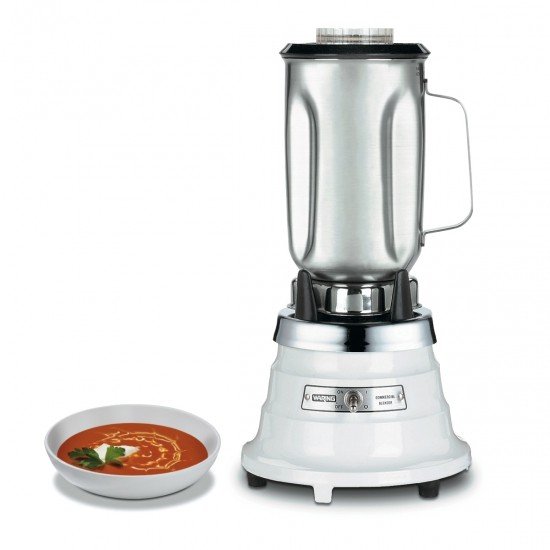 Waring 800S Single Speed Blender with 1.0 Litre Stainless Steel Container,  230V, 50 Hz , NON-CE, ROHS with European F Schuko Plug