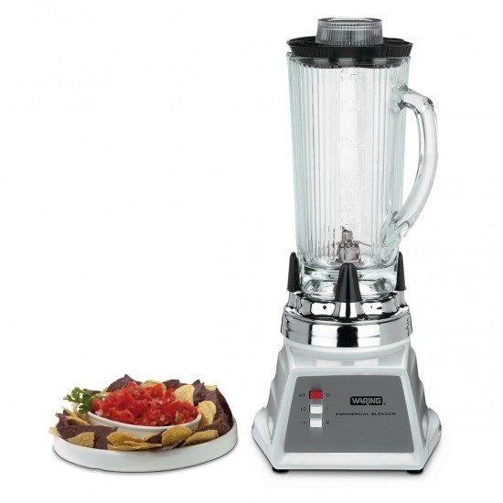 Waring 8011EG Two Speed Blender, 1.2 Litre Heat Resistant Glass Container, 230V, 50 Hz , CE Approved, ROHS with European F Schuko Plug