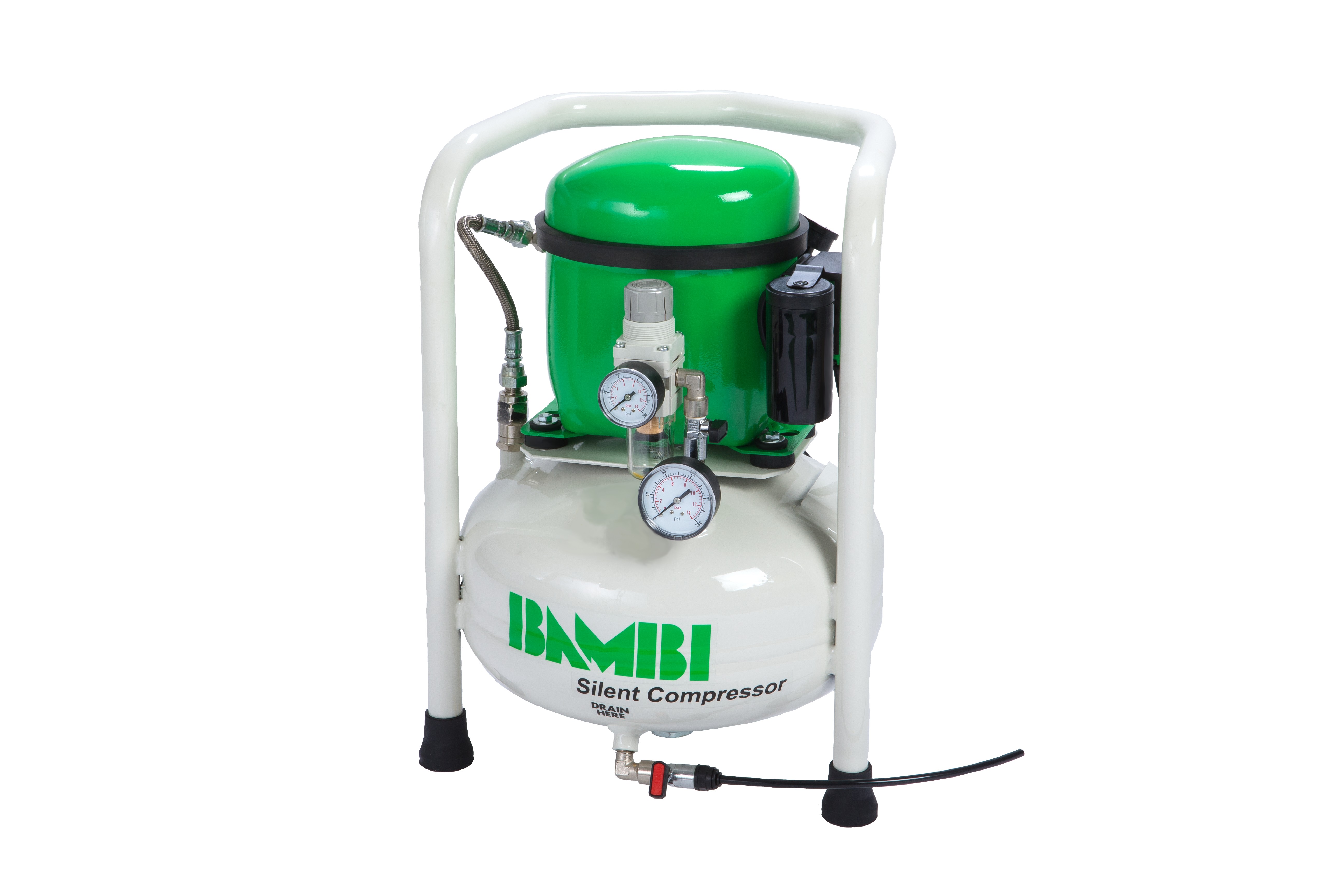 BB15V - Bambi Air Ultra Low Noise Budget Range Silent Air Compressor Oil Lubricated