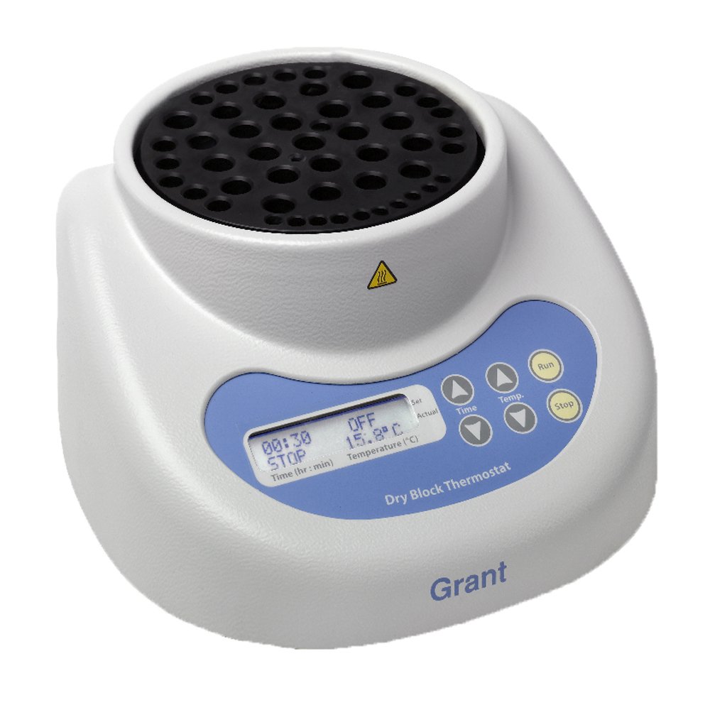 Grant Bio BTD Dry Block Heater for Microtubes, Ambient +5 to 100°C Temperature Range