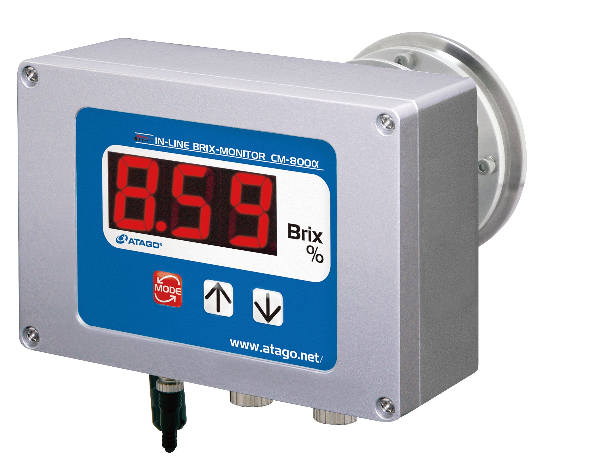 Atago 3564 Inline Process Brix Concentration Monitor, CM-800α, Brix : 0.0 to 80.0% Measurement Range