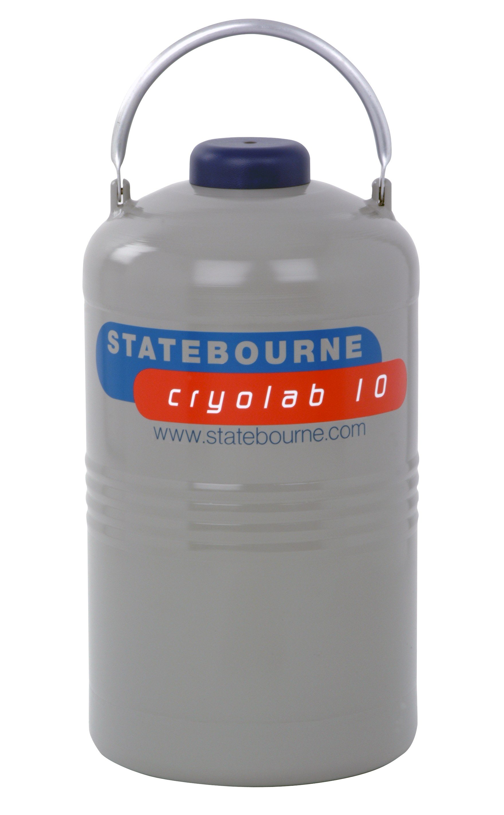 Statebourne Cryogenics 9901040 Cryolab 10, High Performance Laboratory Aluminium Dewars, 10 Litres LN2 Capacity