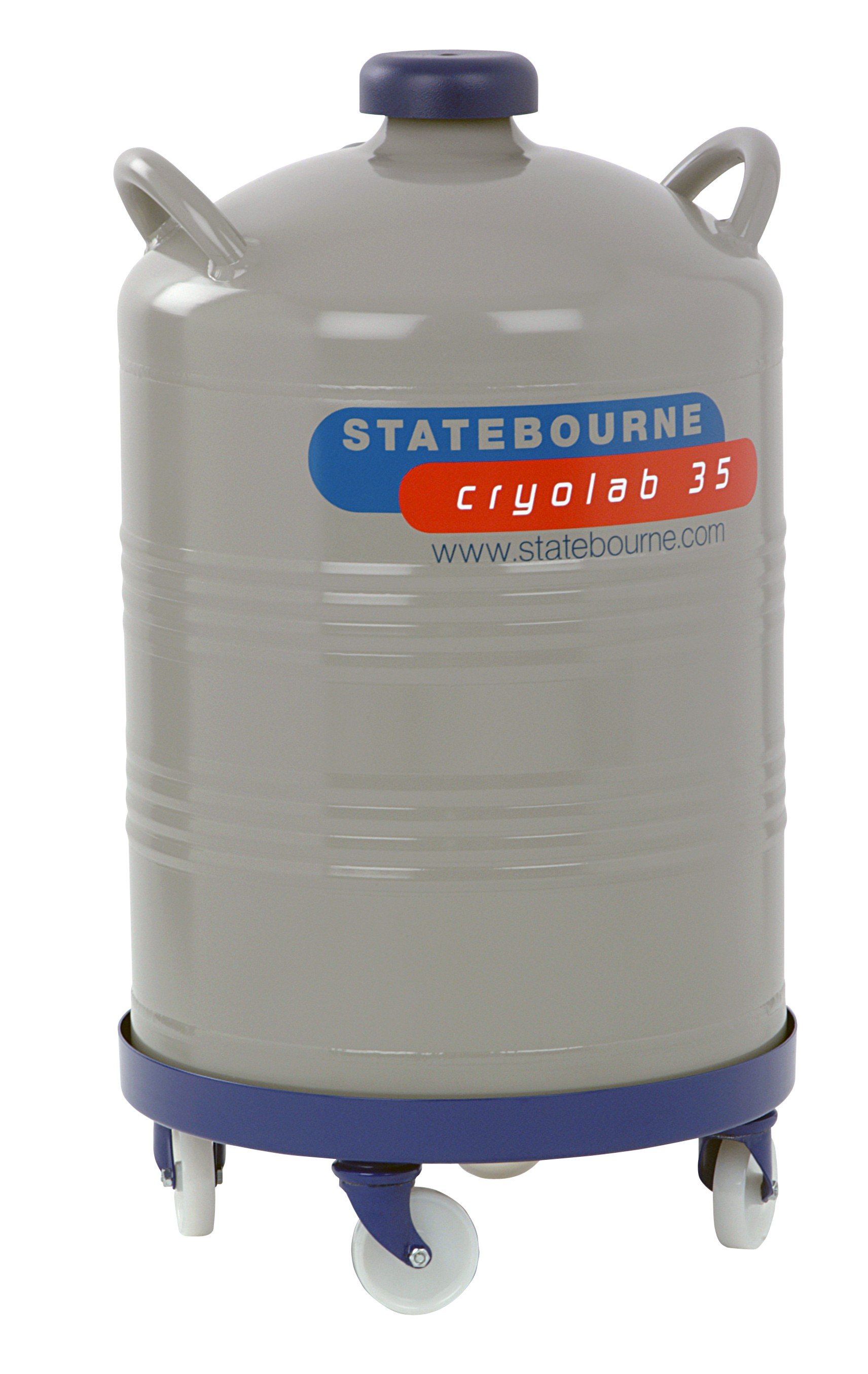 Statebourne Cryogenics 9901080 Cryolab 35, High Performance Laboratory Aluminium Dewars, 35 Litres LN2 Capacity