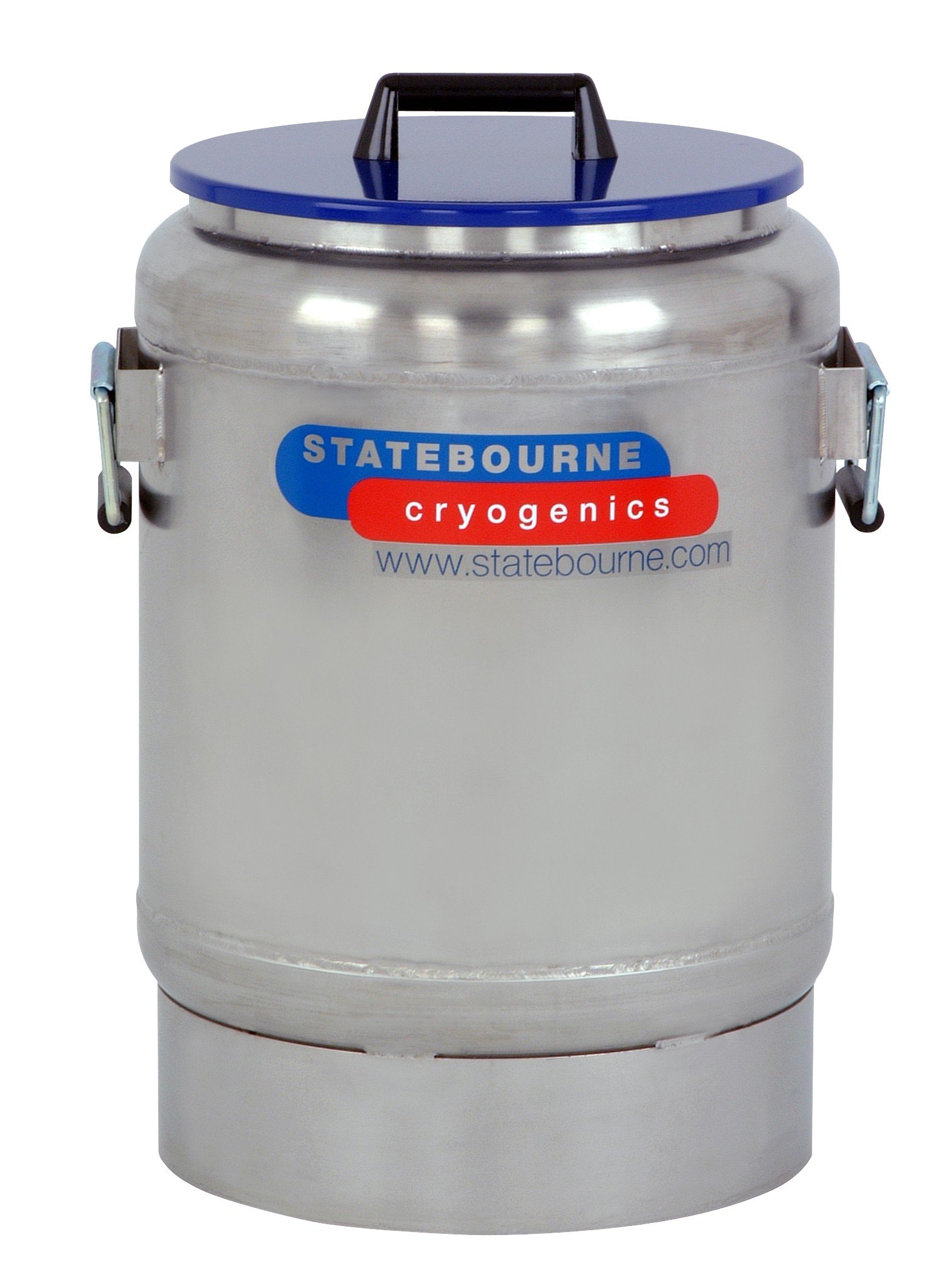 Statebourne Cryogenics 9915090 Biostor OD Maxi 25 Stainless Steel Open Dewar , 31 Litres, Includes Handles and Lids