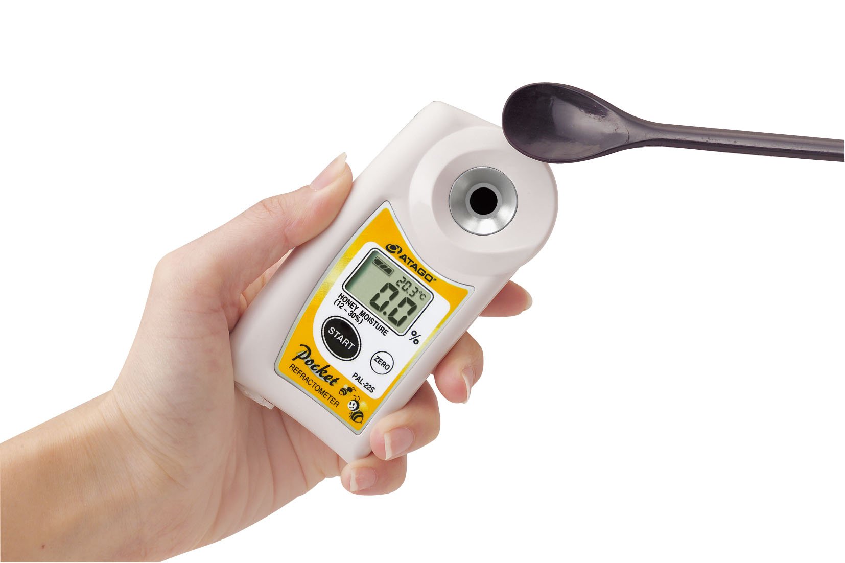 Atago 4422 Digital Honey Moisture Refractometer, PAL-22S, Honey Moisture : 12.0 to 30.0 %  Measurement Range