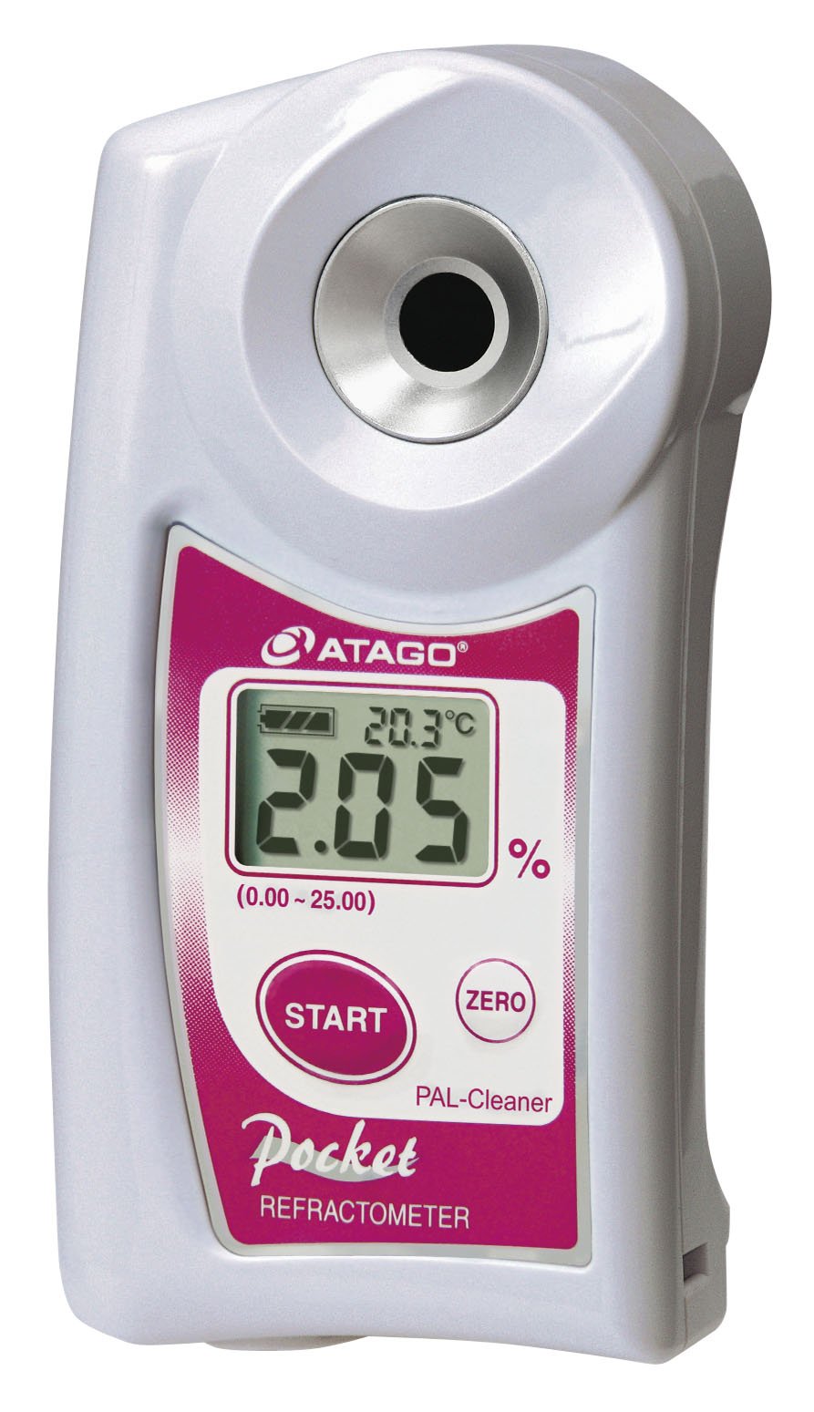 Atago 4536 Industrial Wash Solutions Refractometer, PAL-Cleaner, Cleaner : 0.00 to 25.00 Measurement Range