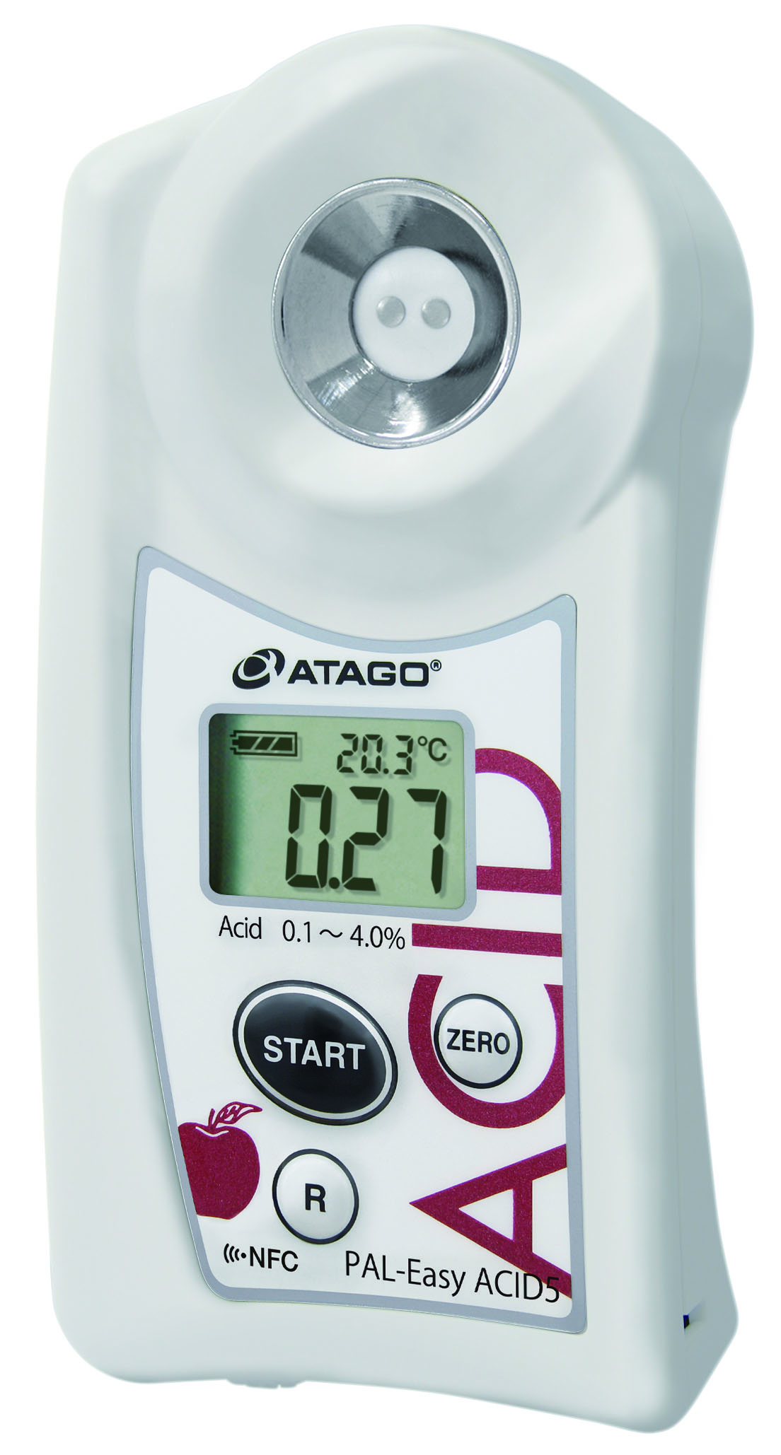 Atago 7305 Pocket Acidity Meter PAL-Easy ACID5 Master Kit for Apple, Acid : 0.10 to 4.00％ Measurement Range