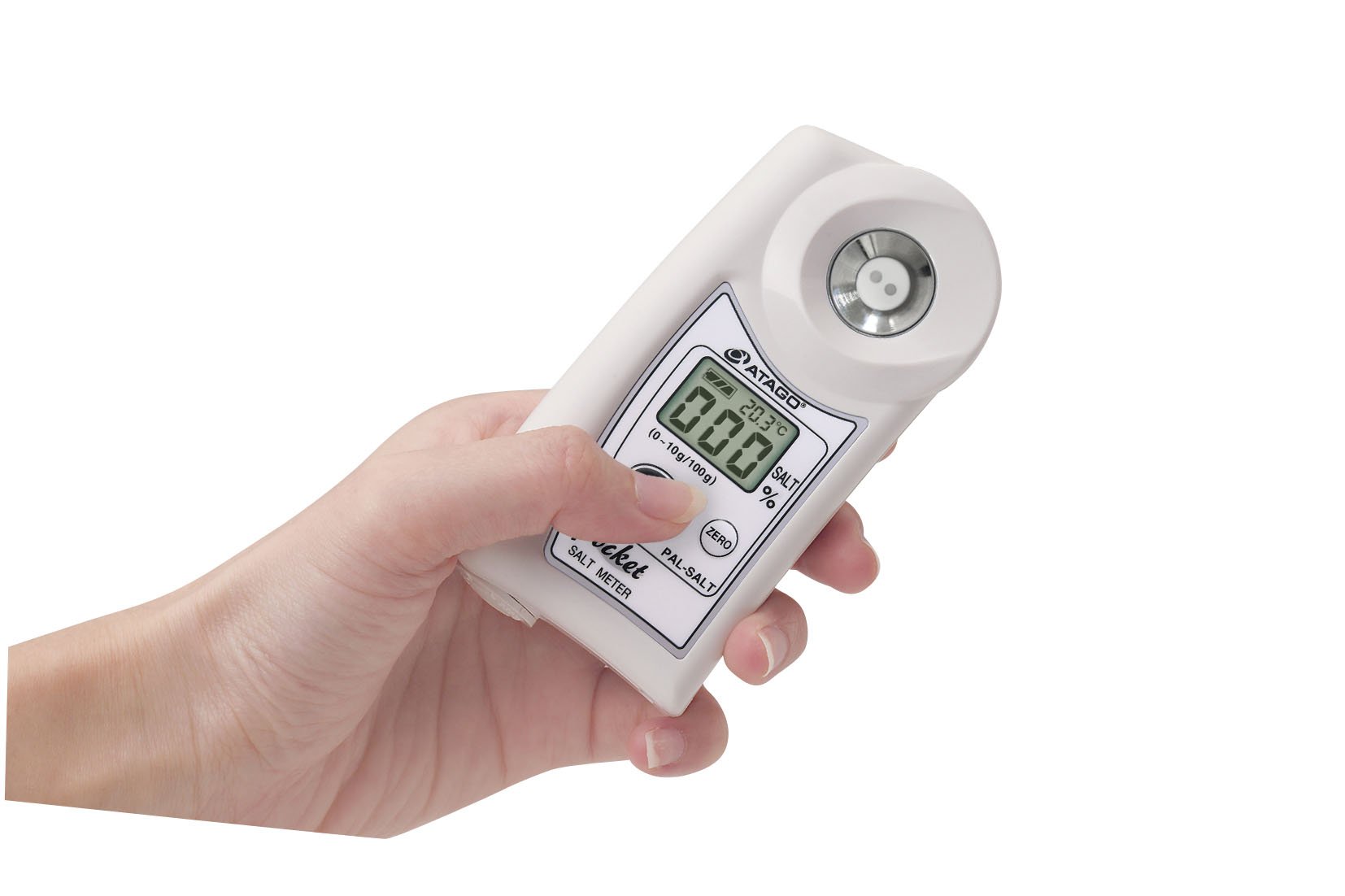 Atago 4250 PAL-SALT, Digital Pocket Salt Meter, PAL Series, Salt Concentration 0.00 to 10.0% (g/100g) Measurement Range