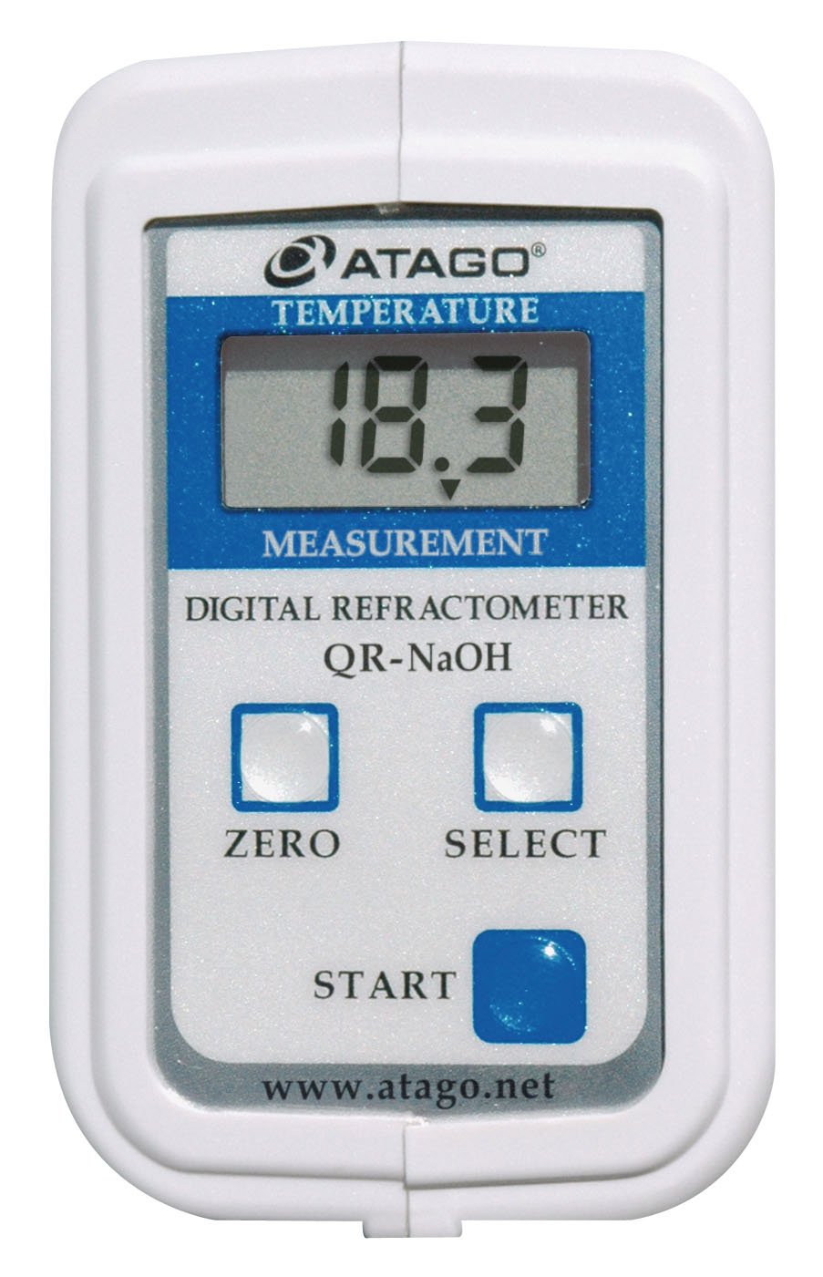 Atago 3354 QR-NaOH, Digital Suction-Type NaOH Refractometer, Sodium Hydroxide, NaOH : 0.0 to 38.0% Measurement Range