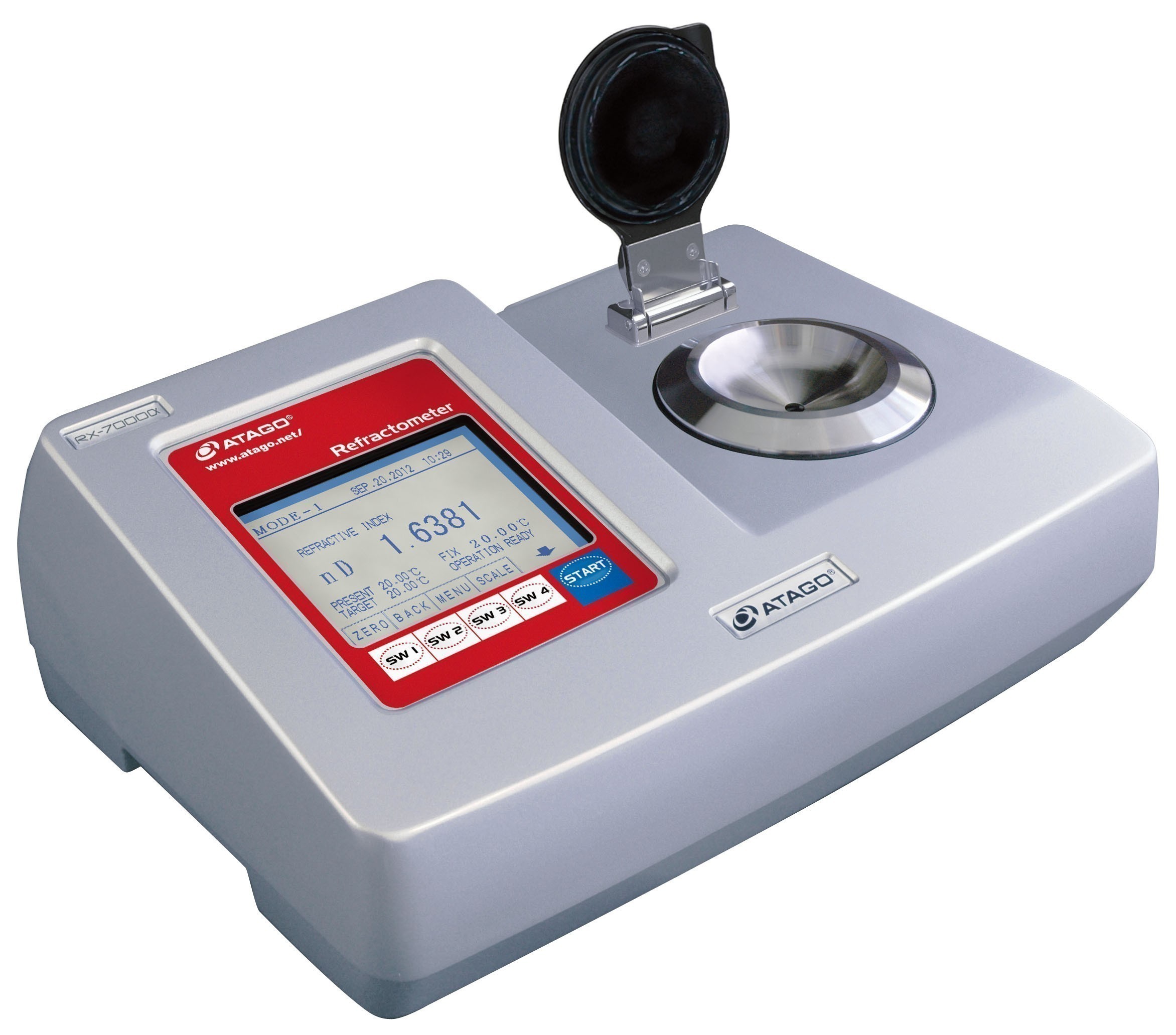 Atago 3262 RX-7000a Automatic Digital Bench-Top Refractometers, Refractive index (nD) : 1.32500 to 1.70000, Brix : 0.00 to 100.00% Measurement Range