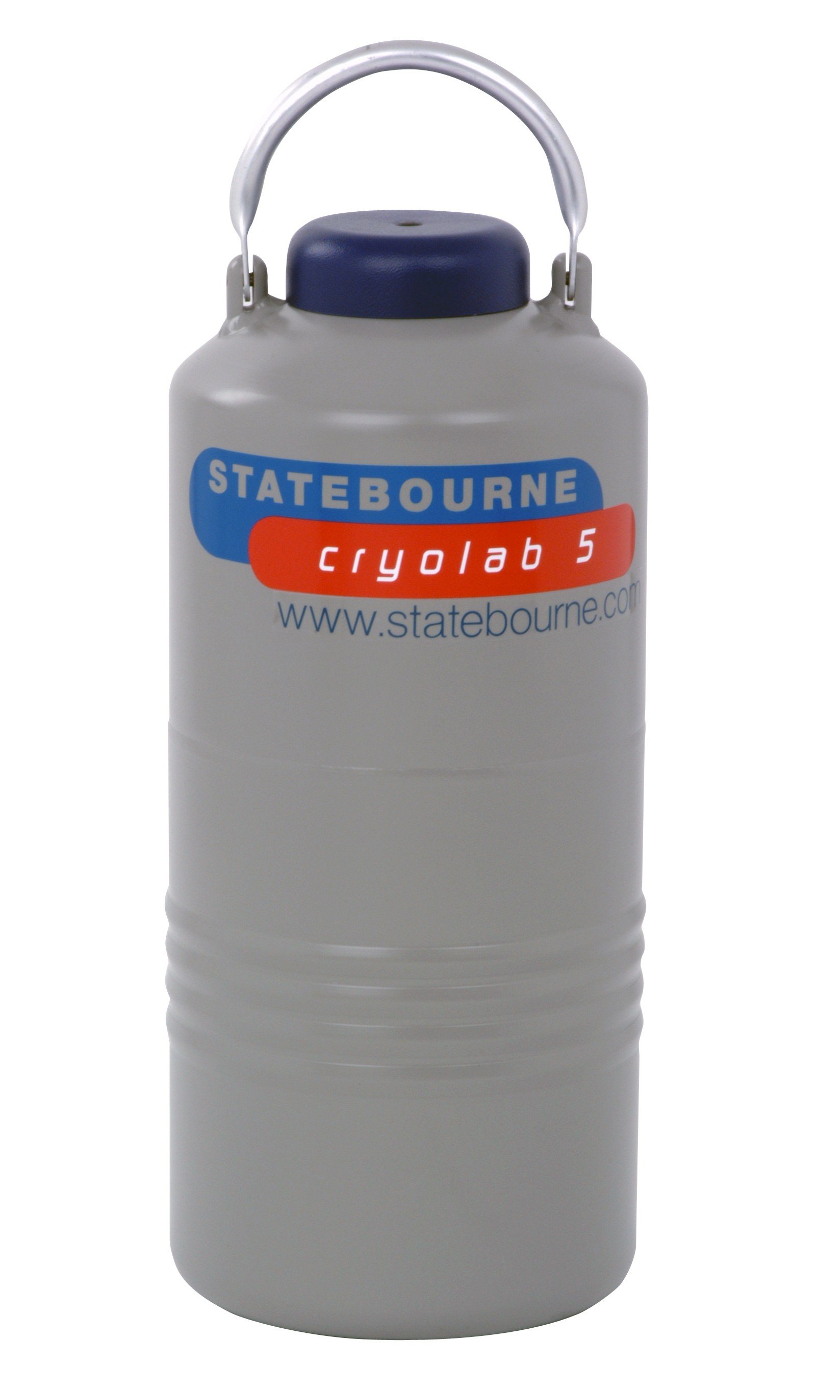 Statebourne Cryogenics 9901030 Cryolab 5, High Performance Laboratory Aluminium Dewars, 5 Litres LN2 Capacity