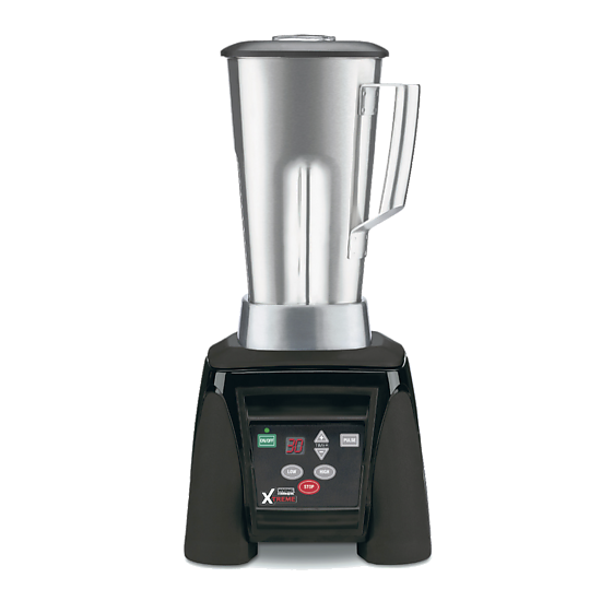 Waring MX1100XTEES 2.0 Litre Heavy Duty Commercial Laboratory Blender , with Stainless Steel Container,  230V, 50 Hz , CE Approved, ROHS with European F Schuko Plug