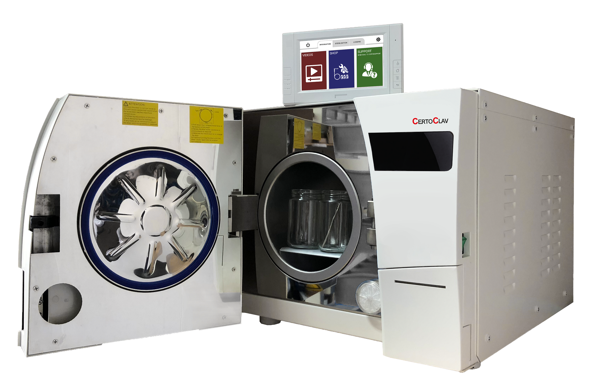 Certoclav Vacuum Professional Front Loading Touch Series Autoclaves