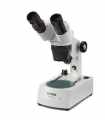 Euromex 60.110 Binocular Stereo Microscope P-10-LED Head with 45° Inclined Tubes 1x/3x Revolving Objective 10x/30x Magnification with Rack and Pinion Stand Equipped with Incident and Transmitted LED Cordless Illumination