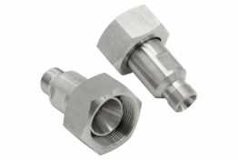 Julabo 8890034 2 Adapters M30X15 Female To M16X1 Male, Stainless Steel