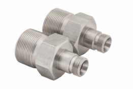 Julabo 8890035 2 Adapters M30X15 Male To M16X1 Male, Stainless Steel