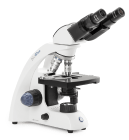 Euromex BB.4263 BioBlue Binocular Microscope SMP 4/10/S40/S60x Objectives with Mechanical Stage and 1 W NeoLED Cordless Illumination