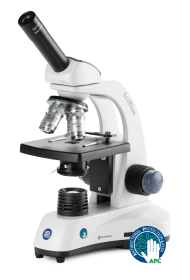 Euromex EC.1001 EcoBlue Monocular Microscope with Achromatic 4/10/S40x Objectives