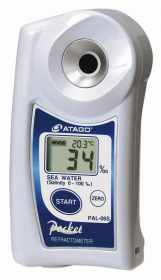 Atago 4406 Salinity In Seawater Digital Pocket Refractometer, PAL-06S, PAL Series, Salinity : 0 to 100‰ Measuring Range