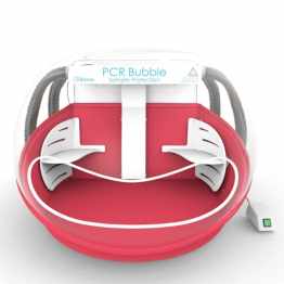 Lab-Bubble™ BUB-PCR-FA-RED Red PCR Bubble Filtered Air Bubble, Complete with with HEPA filtered air environment, Airflow Alarm and UV Decontamination Lamp
