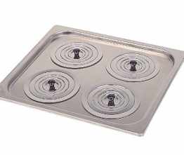 Nickel Electro Clifton Stainless Steel Lid with Concentric Rings