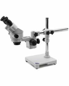 Optika SLX-5 Trinocular Stereomicroscope 7x-45x, Zoom Ratio 6.43:1, Overhanging Stand