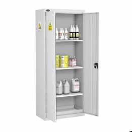 Probe Acid and Alkaline Chemical COSHH Large Steel Cabinet, External Dimensions  H 1780 x W 915 x D 460 (mm),  Supplied with 3 Adjustable Shelves