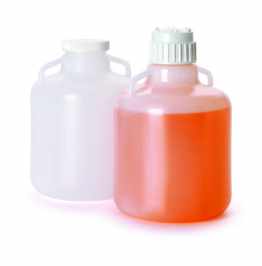 Nalgene™ LDPE, Wide-Mouth Carboy with Handle, Natural Colour