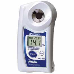 Atago 4506 PAL-106S Digital Hand-Held "Pocket" Refractometer PAL Series, 	Sodium Chloride : 0.0 to 33.0%(g/100mL)