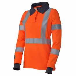 ProGARM® 5292 Hi-Visibility, Flame Resistant and Arc Flash Ladies Long Sleeved Polo Shirt