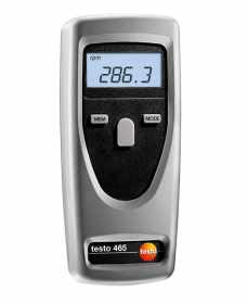 Testo 465 - Tachometer RPM Meter, 1 to 99999 rpm Measuring Range, with transport case including reflectors and batteries