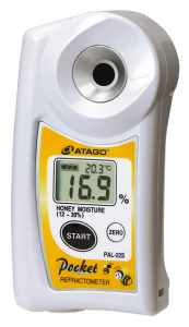 Atago 4422 Digital Honey Moisture Refractometer, PAL-22S, Honey Moisture : 12.0 to 30.0 %  Measurement Range