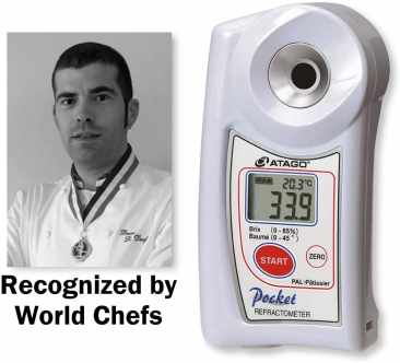 Atago 4508 PAL-Pâtissier Digital Brix and Sugar Baume Refractometer