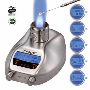 WLD-TEC 8.200.000 Fuego SCS Safety Enhanced Laboratory Gas Burner with touch free IR-sensor and button function