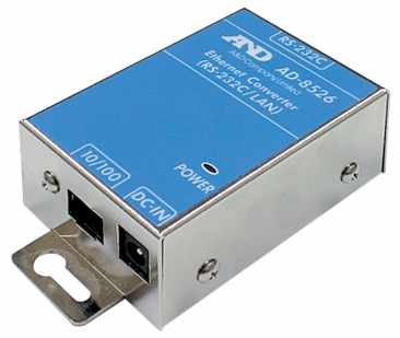 AND Instruments AD-8526 RS232-Ethernet Converter  Includes "Win CT Plus" Software
