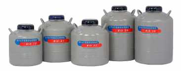Statebourne Cryogenics Bio Series Aluminium Liquid Nitrogen Refrigerators or Goblet, Straw and Cryovials