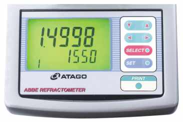 Atago 1410 DR-M2 Multi-Wavelength Abbe Refractometer, 1.3278 to 1.7379 - 1.2743 to 1.684 Measurement Range