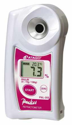 Atago 4425 Digital Inulin Refractometer, PAL-25S, PAL Series,  0.0 to 15.0% Range Measurement Range