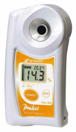 Atago 4496 Ramen Soup and Baume Refractometer, PAL-96S, Ramen Soup : 0.0 to 53.0% and Baume Kansui : 0.0 to 9.9° Measurement Range