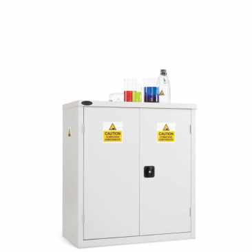 Probe Acid and Alkaline Chemical COSHH Small Steel Cabinet, External Dimensions  H 1015 x W 915 x D 460 (mm), Supplied with 1 Adjustable Shelf