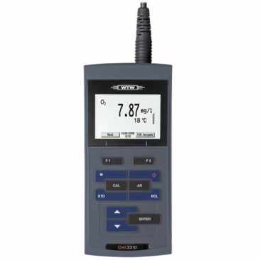 WTW 2BA301 Oxi 3310 Dissolved Oxygen Portable Meter ProfiLine set including CellOx 325 Galvanic dissolved oxygen sensor 1.5 m cable
