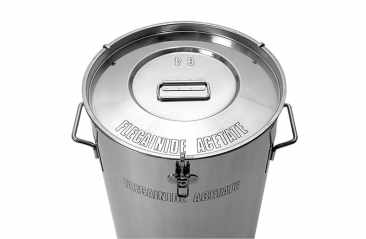 PHP 304 Stainless Steel Grade Churns , Complete with Lid and Swing Handles