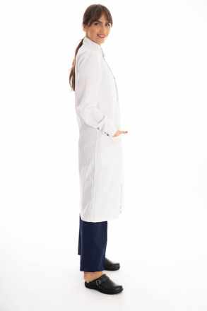 Howie Unisex White Laboratory Science Coat With Two Pockets