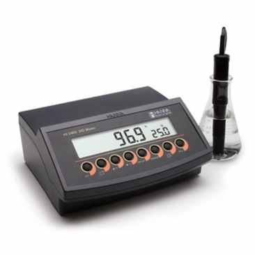 Hanna Instruments HI-2400 Bench-Top Dissolved Oxygen Meter measures and records up to 8,000 samples
