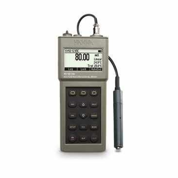Hanna Instruments HI-98188 Waterproof EC Meter, Complete with conductivity probe