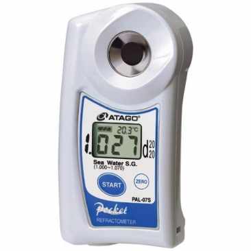 Atago 4407 PAL-07S Digital Hand-Held "Pocket" Sea water (S.G.) Refractometer, Sea water (S.G.) : 1.000 to 1.070