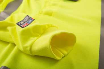 ProGARM® 5286 High-Visibility, ARC Flash and Flame Resistant Mens Yellow Polo Shirt