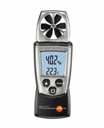 Testo 410-2 - Compact Vane Anemometer + Humidity